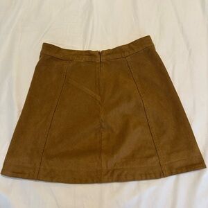 Abercrombie & Fitch Brown A-Line Mini Skirt Casual